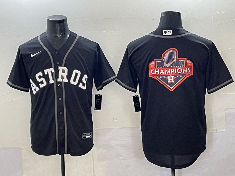 Men Houston Astros blank black 2025 Nike MLB Jersey 0011->houston astros->MLB Jersey
